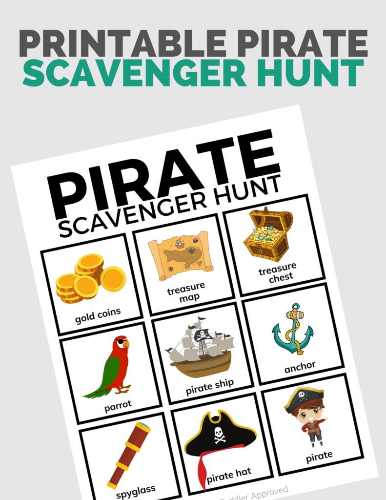 Pirate Themed Scavenger Hunt