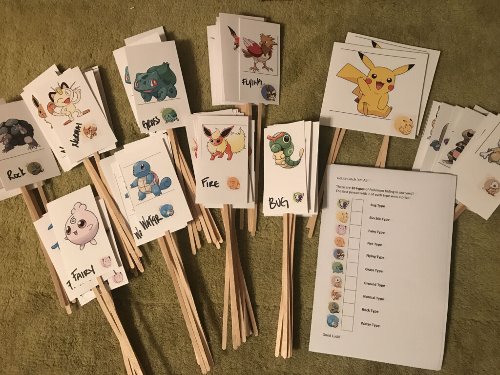 Pokemon Scavenger Hunt Printable Printable And Enjoyable Learning