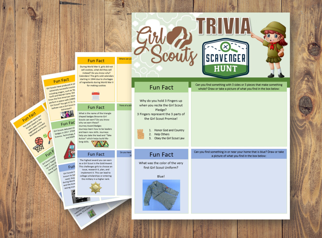 Printable Girl Scout Scavenger Hunt In Savannah Free Printable Templates