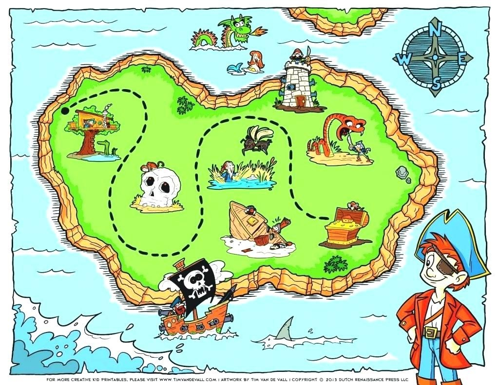 Printable Pirate Treasure Map