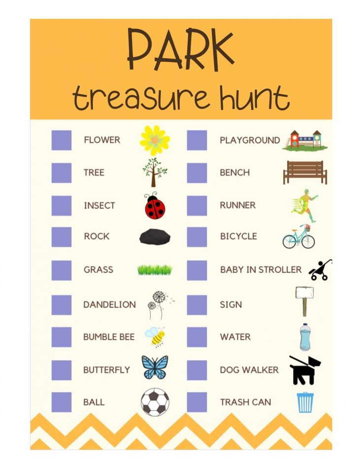 Printable Scavenger Hunts For Kids