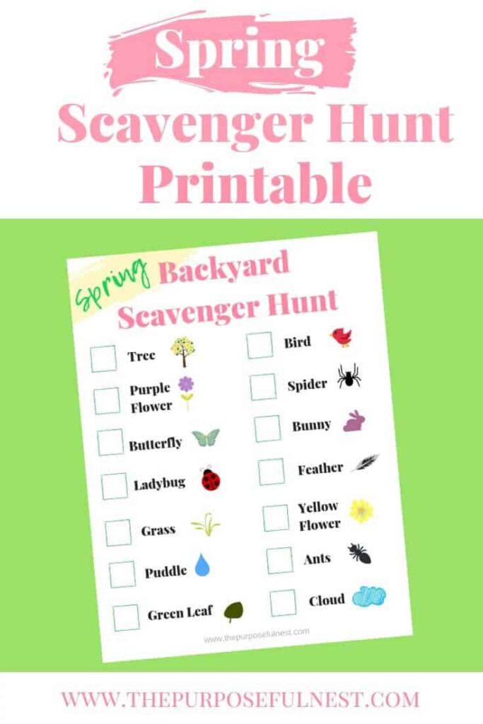 Printable Spring Scavenger Hunt