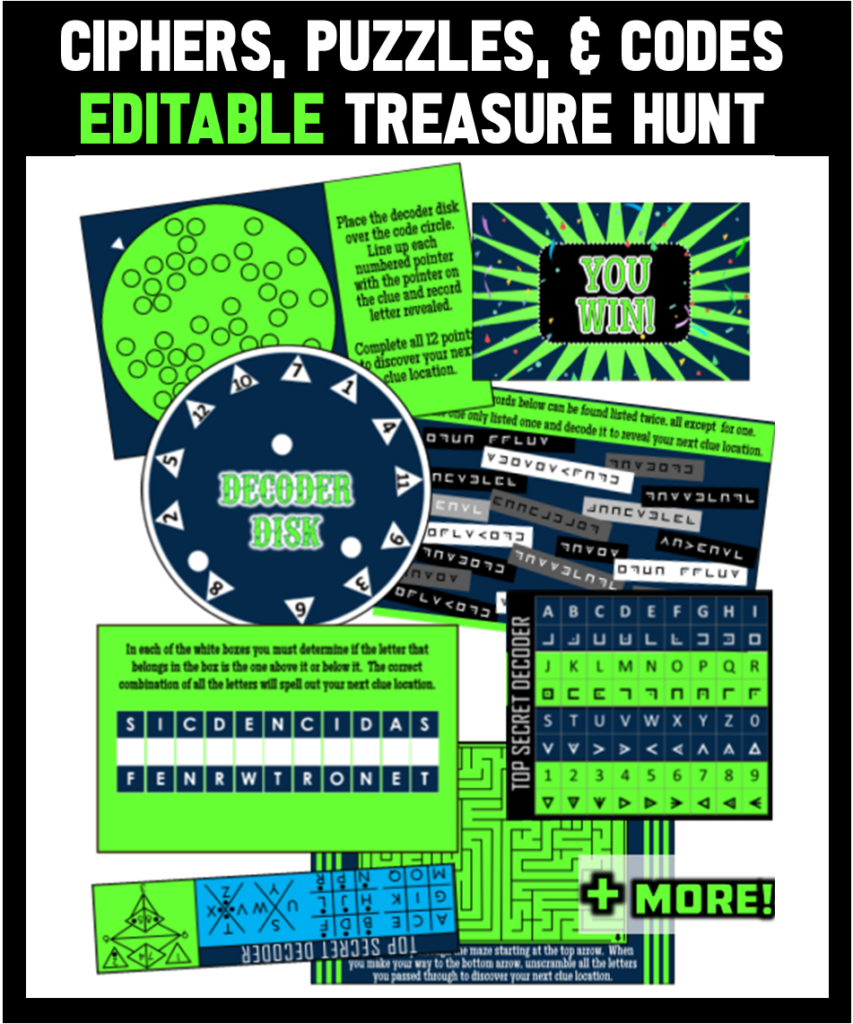 Printable Spy Treasure Hunt 