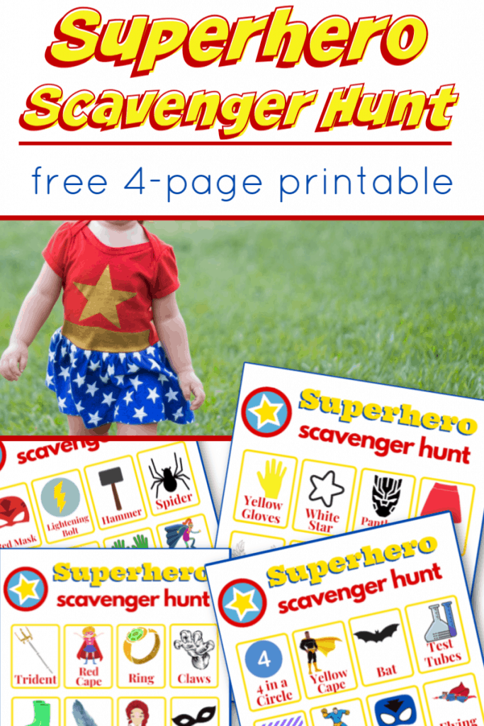 Printable Superhero Treasure Hunt Game Artofit