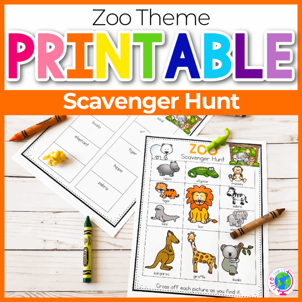 Printable Zoo Scavenger Hunts Free Printable Templates