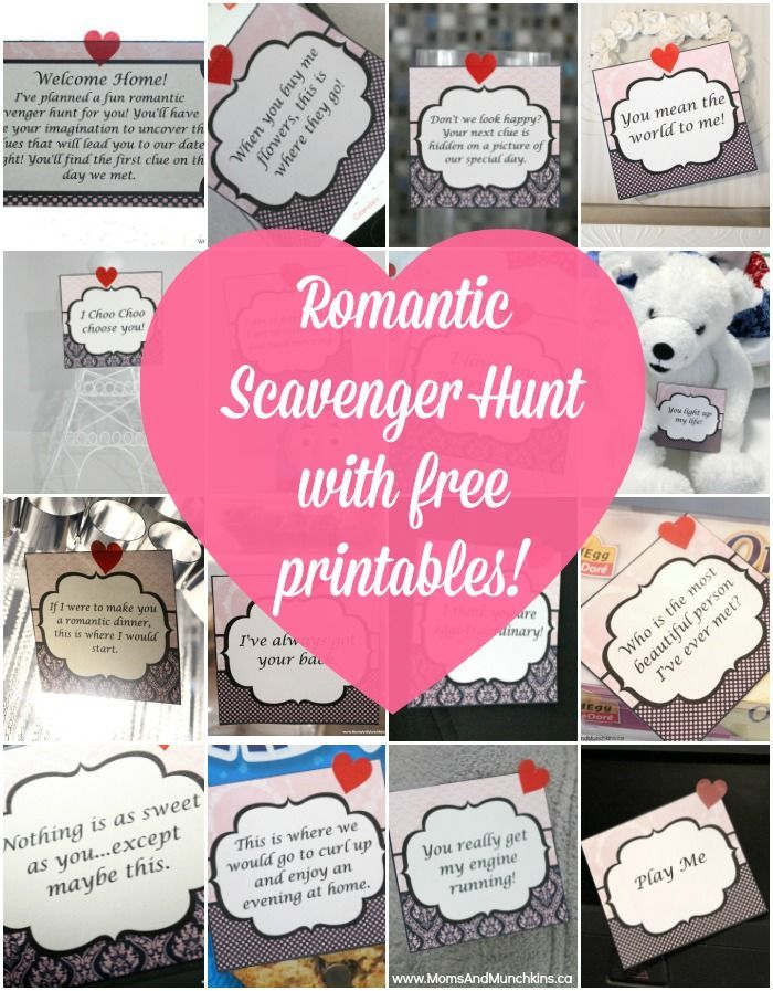 Romantic Scavenger Hunt Romantic Scavenger Hunt Boyfriend Scavenger 