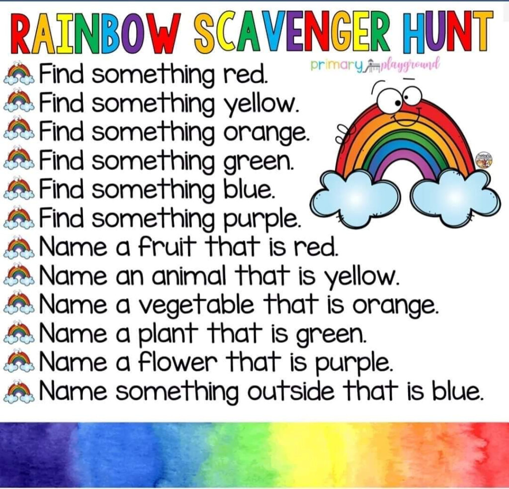 Scavenger Hunts Timmerman First Grade