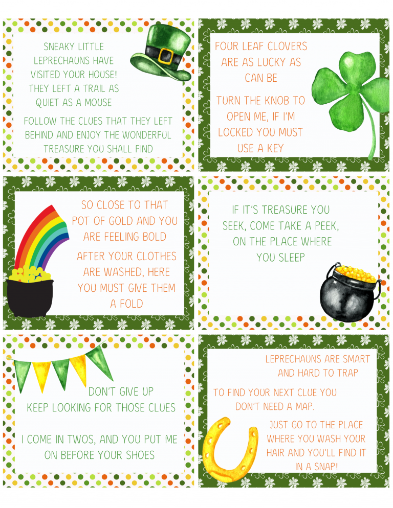 St Patrick s Day Scavenger Hunt Free Printable Not Quite Susie 