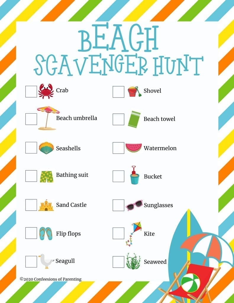 The Best Beach Scavenger Hunt List