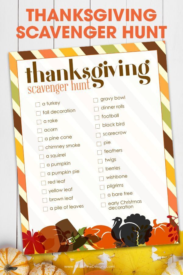 Turkey Scavenger Hunt Printable Printable Templates Free