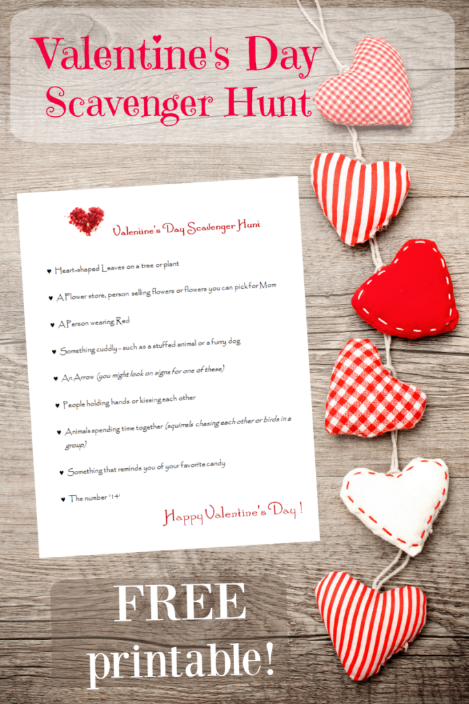 Valentine s Day Scavenger Hunt For Kids free Printable Edventures 