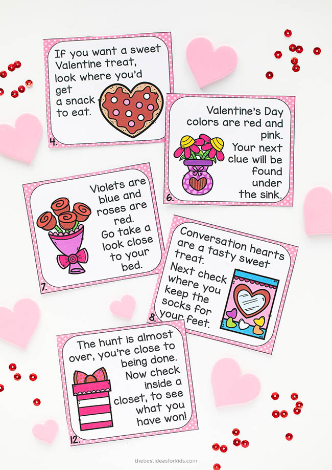 Valentine s Day Scavenger Hunt with Free Printable The Best Ideas 