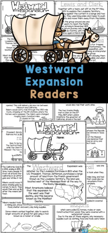 Westward Expansion For Kids Activities Printables More 